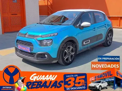 Usado Citroën C3 Feel 83 CV (61 kW) 2020 Azul Utilitario