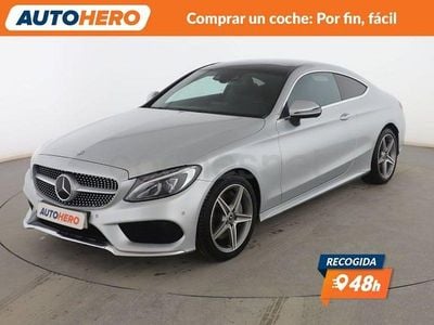 Usado Mercedes C300 AMG line 245 CV (180 kW) 2017 Gris Coupe