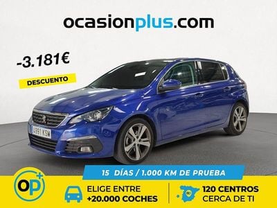 Usado Peugeot 308 Allure 120 CV (88 kW) 2018 Azul Berlina