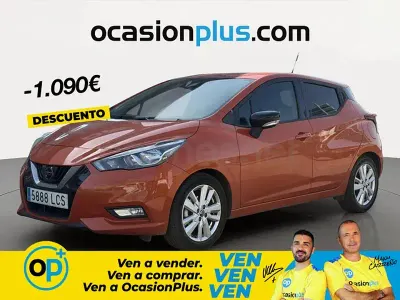 Usado Nissan Micra Visia 100 CV (73 kW) 2019 Naranja Utilitario