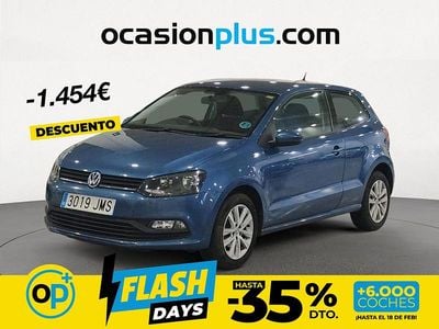 Usado VW Polo 75 CV (55 kW) 2016 Azul Utilitario