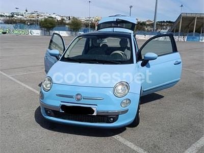Usado Fiat 500 Lounge 69 CV (50 kW) 2012 Azul Descapotable