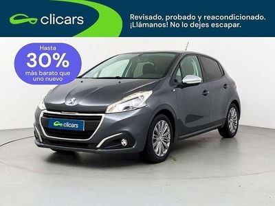 Usado Peugeot 208 Style 99 CV (72 kW) 2017 Gris Utilitario