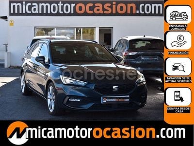 Usado Seat Leon FR 150 CV (110 kW) 2021 Gris / plata Familiar