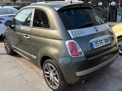 Usado Fiat 500 69 CV (50 kW) 2009 Azul Descapotable