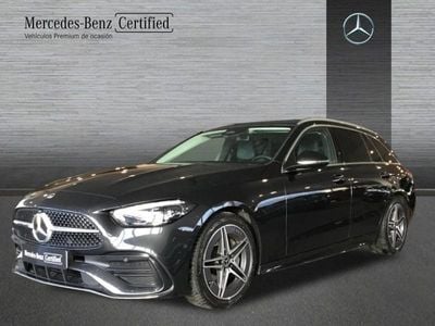 Usado Mercedes C200 AMG line 163 CV (119 kW) 2022 Verde Berlina
