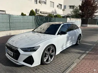 Usado Audi RS6 600 CV (441 kW) 2020 Blanco Familiar