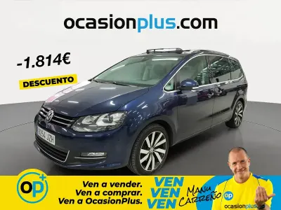 Usado VW Sharan Sportline 150 CV (110 kW) 2017 Azul Monovolumen