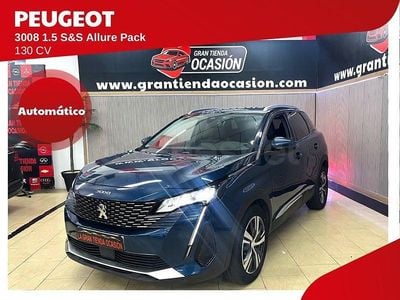 Usado Peugeot 3008 Allure 130 CV (95 kW) 2021 Azul SUV