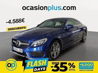 Usado Mercedes C250 AMG 204 CV (150 kW) 2017 Azul Coupe