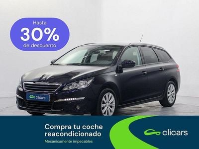 Usado Peugeot 308 SW Style 130 CV (95 kW) 2015 Azul Familiar