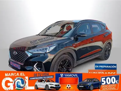 Usado Hyundai Tucson N Line 136 CV (100 kW) 2019 Negro SUV
