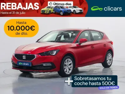 Usado Seat Leon Reference 110 CV (80 kW) 2021 Rojo Berlina