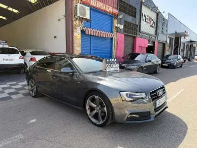 Usado Audi A5 Sportback S-Line 150 CV (110 kW) 2016 Gris / plata Utilitario