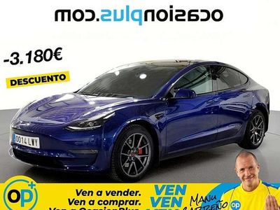 Usado Tesla Model 3 324 kW (441 CV) 2022 Azul Berlina