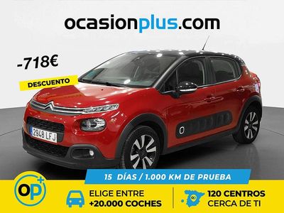 Usado Citroën C3 Feel 82 CV (60 kW) 2020 Rojo Utilitario