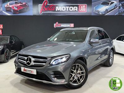 Usado Mercedes GLC220 AMG line 170 CV (125 kW) 2017 Gris / plata SUV