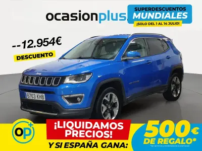 Usado Jeep Compass Limited 170 CV (125 kW) 2018 Azul SUV