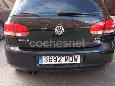 Usado VW Golf VI Sport 110 CV (80 kW) 2009 Negro Utilitario