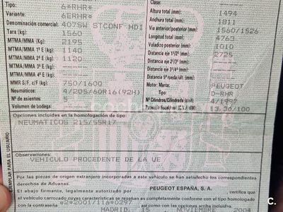 Usado Peugeot 407 136 CV (100 kW) 2004 Gris / plata Berlina