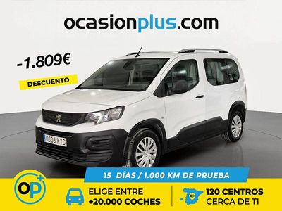 Usado Peugeot Rifter Access 100 CV (73 kW) 2019 Blanco Monovolumen