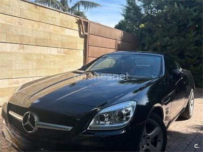 Usado Mercedes SLK200 184 CV (135 kW) 2011 Negro Descapotable