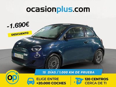 Usado Fiat 500e Icon 86 kW (118 CV) 2022 Verde Utilitario