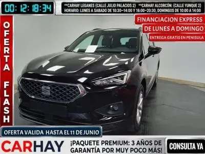 Usado Seat Tarraco Style 151 CV (111 kW) 2021 Negro SUV