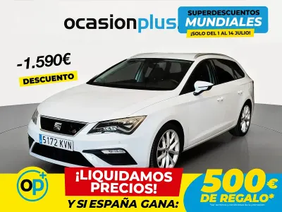 Usado Seat Leon FR 150 CV (110 kW) 2019 Blanco Familiar