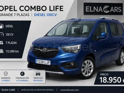 Usado Opel Combo Life Innovation 131 CV (96 kW) 2020 Azul Monovolumen