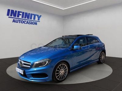 Usado Mercedes A200 AMG line 156 CV (114 kW) 2013 Azul Berlina