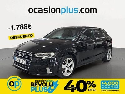 Usado Audi A3 Sport 110 CV (80 kW) 2017 Negro Berlina
