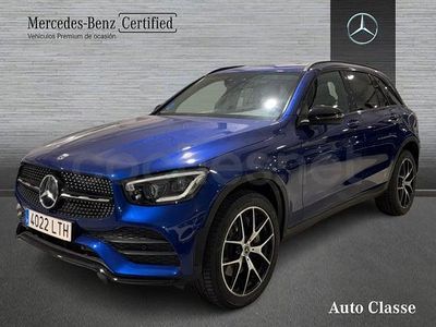 Usado Mercedes GLC300e AMG line 306 CV (225 kW) 2021 Azul brillante SUV