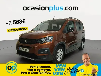 Usado Peugeot Rifter GT-line 130 CV (95 kW) 2018 Marrón Monovolumen