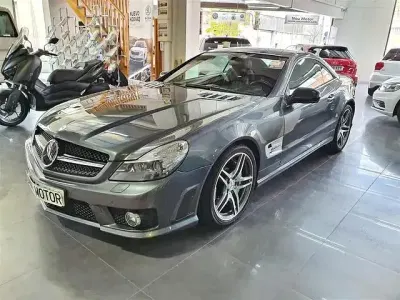 Usado Mercedes SL63 AMG AMG 525 CV (386 kW) 2009 Gris Descapotable