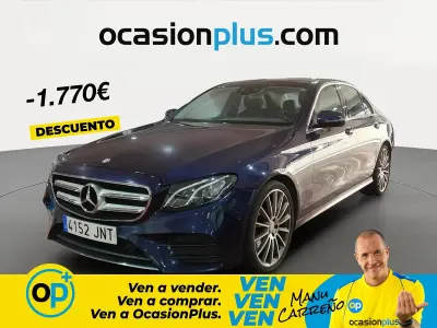 Usado Mercedes E220 194 CV (142 kW) 2016 Azul Berlina