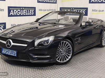 Usado Mercedes SL500 AMG line 435 CV (319 kW) 2014 Negro Descapotable