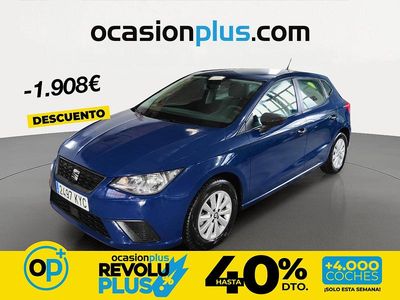 Usado Seat Ibiza Reference 95 CV (69 kW) 2019 Azul Utilitario