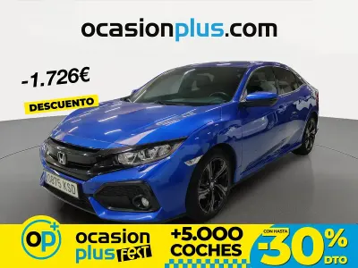 Usado Honda Civic Elegance 129 CV (94 kW) 2018 Azul