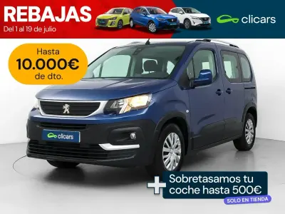 Usado Peugeot Rifter Active 110 CV (80 kW) 2019 Azul Monovolumen