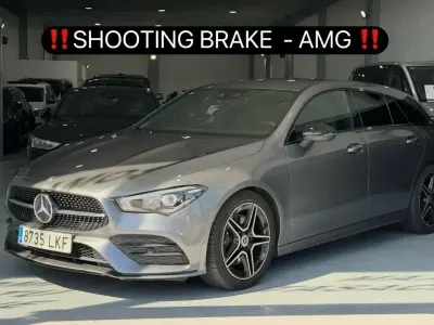 Usado Mercedes CLA200 Shooting Brake 150 CV (110 kW) 2020 Gris / plata Familiar