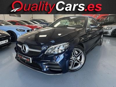 Usado Mercedes C220 194 CV (142 kW) 2023 Azul Descapotable