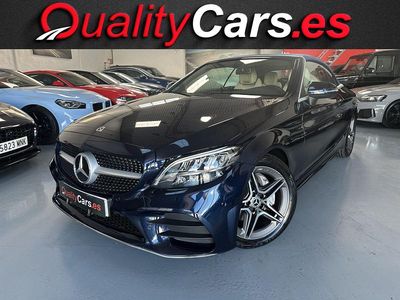 Azul Usado 2023 Mercedes C220 Descapotable | 45.900 € (Buen precio)