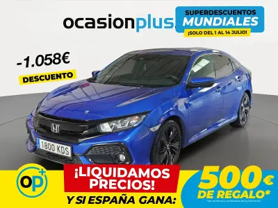 Usado Honda Civic Elegance 129 CV (94 kW) 2017 Azul