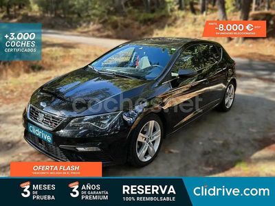 Usado Seat Leon FR 150 CV (110 kW) 2020 Negro Familiar