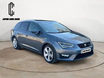 Usado Seat Leon FR 150 CV (110 kW) 2015 Gris / plata Familiar