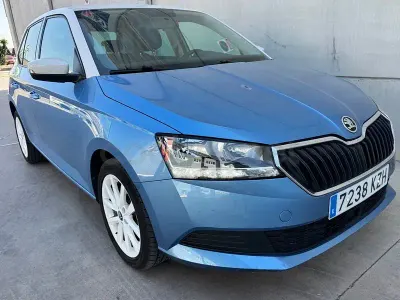 Usado Skoda Fabia 75 CV (55 kW) 2019 Azul Utilitario
