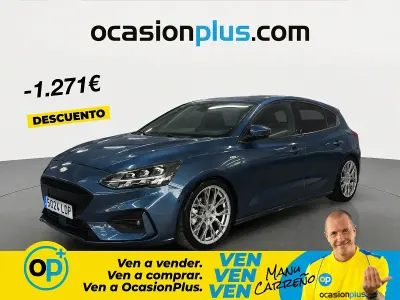 Usado Ford Focus ST-Line 125 CV (91 kW) 2019 Azul Berlina