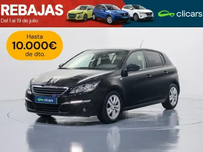 Usado Peugeot 308 Style 110 CV (80 kW) 2017 Negro Berlina