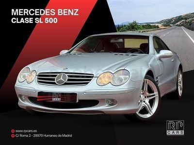 Usado Mercedes SL500 306 CV (225 kW) 2003 Gris / plata Descapotable